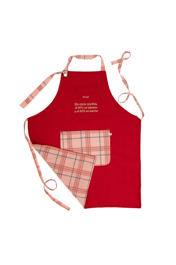 Mr. Wonderful Conjunto de avental + livro de receitas - Receitas com margem para erro (e sabor) estampado