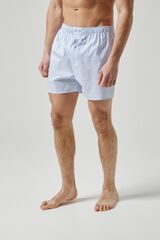 Kiff-Kiff Cuecas de popelina para homem branco