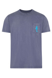 Kiff-Kiff Camiseta cáqui com estampa de cavalo marinho
