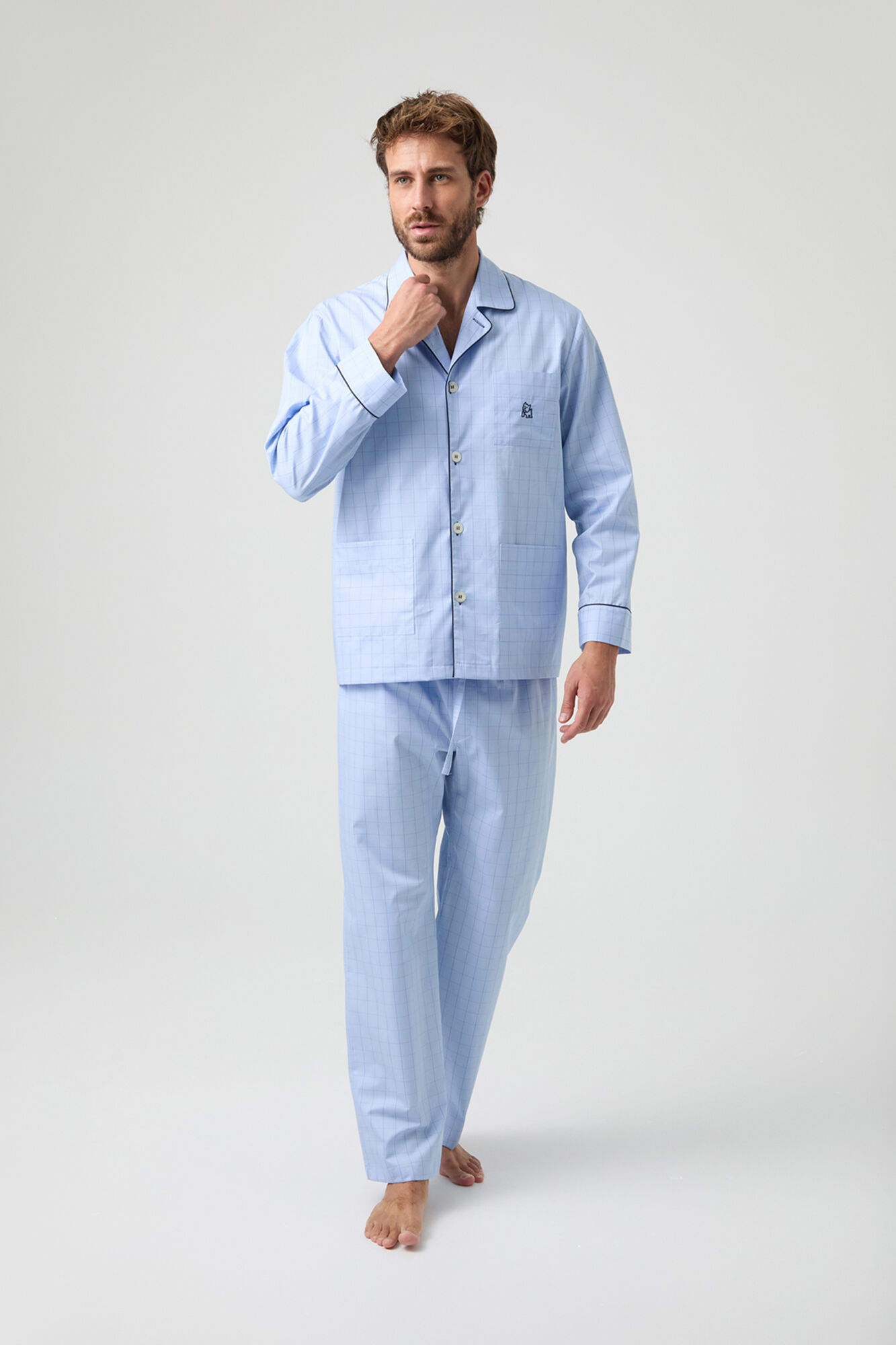 Kiff-Kiff Pijama xadrez 100% algod&atilde;o Kiff Kiff