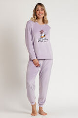 Admas Pijama Feminino de Veludo Daisy Sweet rosa