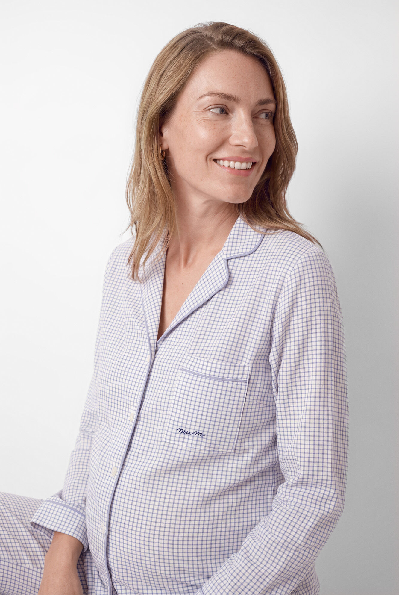 Women'secret Pijama camiseiro maternity estampado vichy