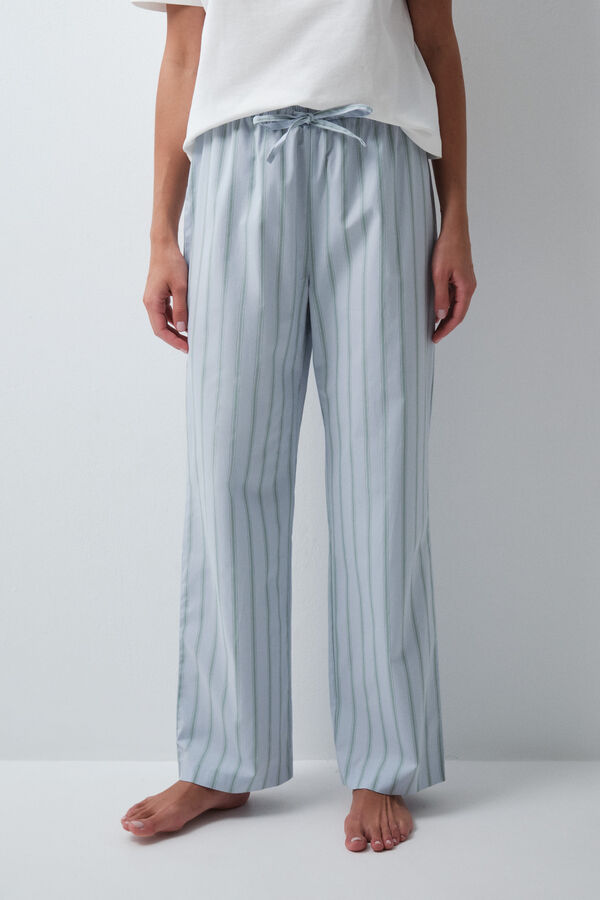 Women'secret Cal&ccedil;a comprida de riscas azul azul