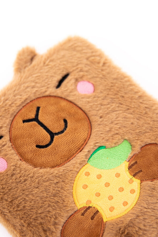 Mr. Wonderful Caderno de pel&uacute;cia A5 - Capivara estampado