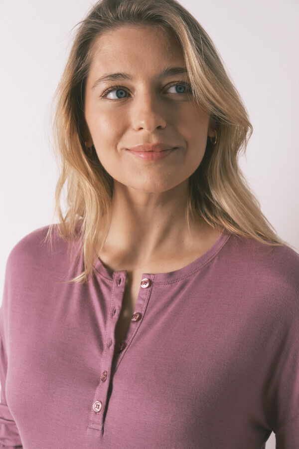 Women'secret Pijama comprido maternity super soft rosa rosa