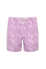 Kiff-Kiff Maiô masculino com estampado de palmeira rosa
