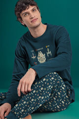 Admas Pijama Espacial A azul