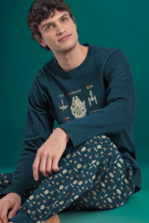 Admas Pijama Espacial A azul