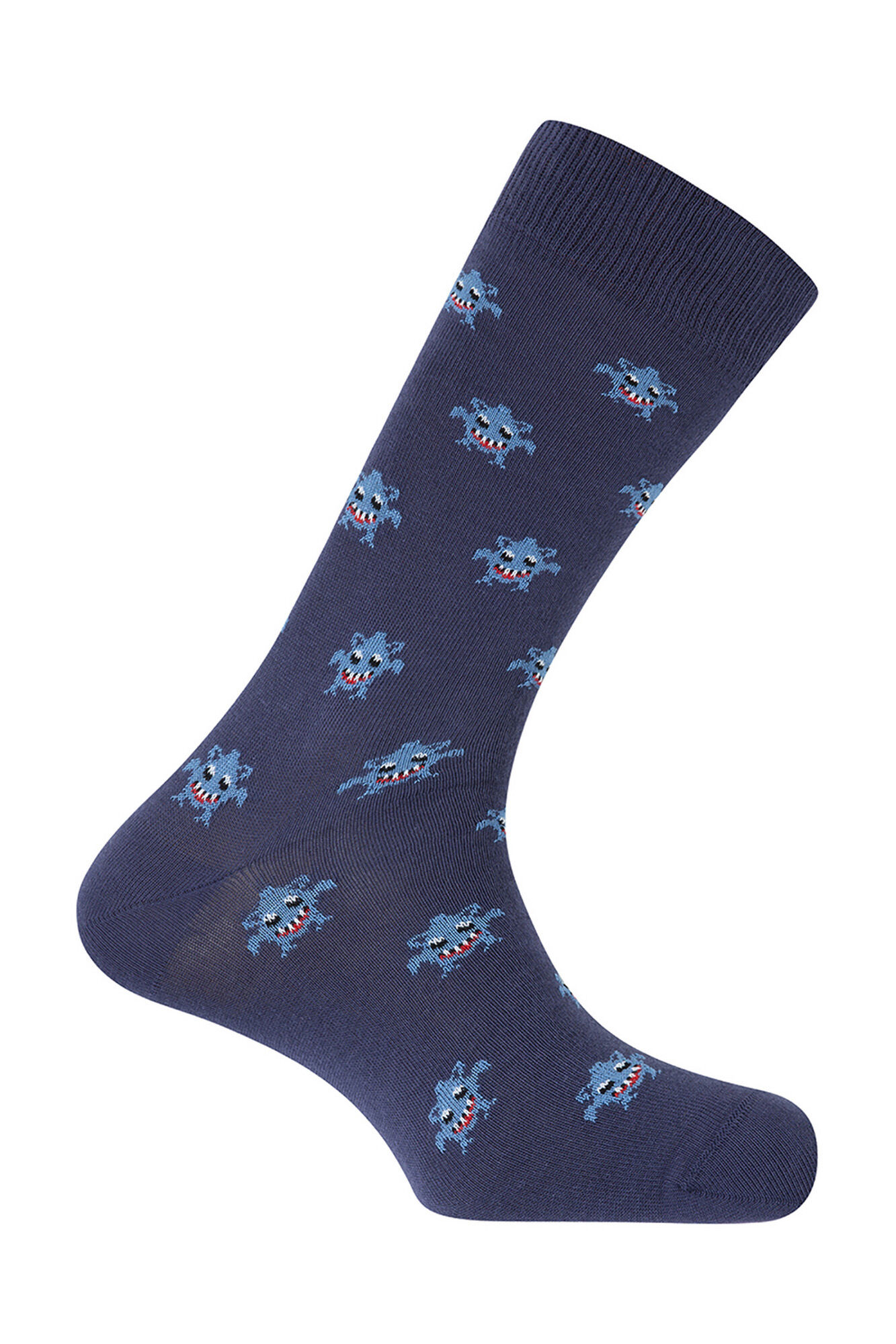 Punto Blanco Pacote com 3 meias curtas de algod&atilde;o org&acirc;nico Stories Monsters