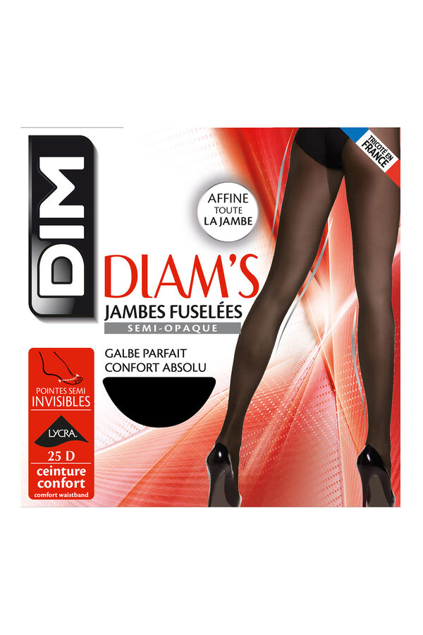 DIM Panty moldeador opacas sin demarcaci&oacute;n negro 25 DEN preto