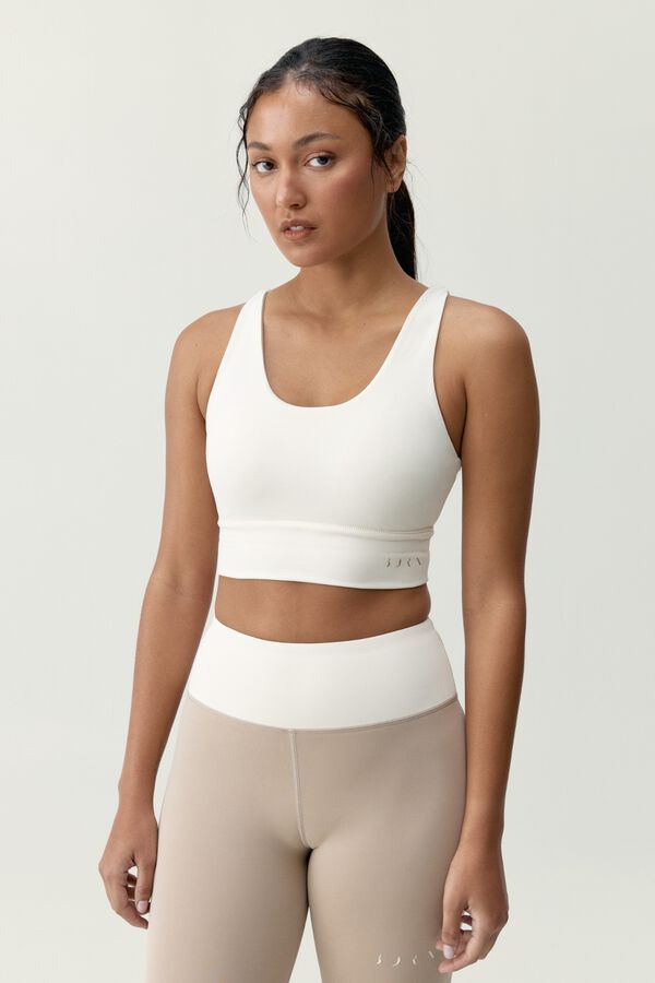 Born Living Yoga Top Sutra/Paloma bege