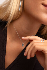 Singularu Silver Drop Necklace