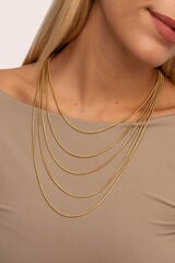 Singularu Cleopatra Necklace Gold Plated Steel printed