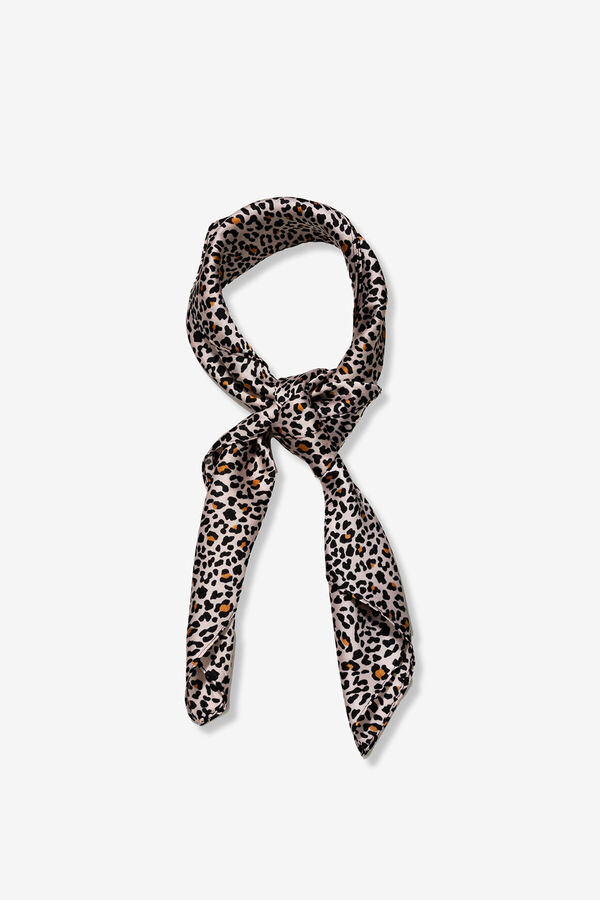 Vilanova Bandana Satinada de Leopardo estampado