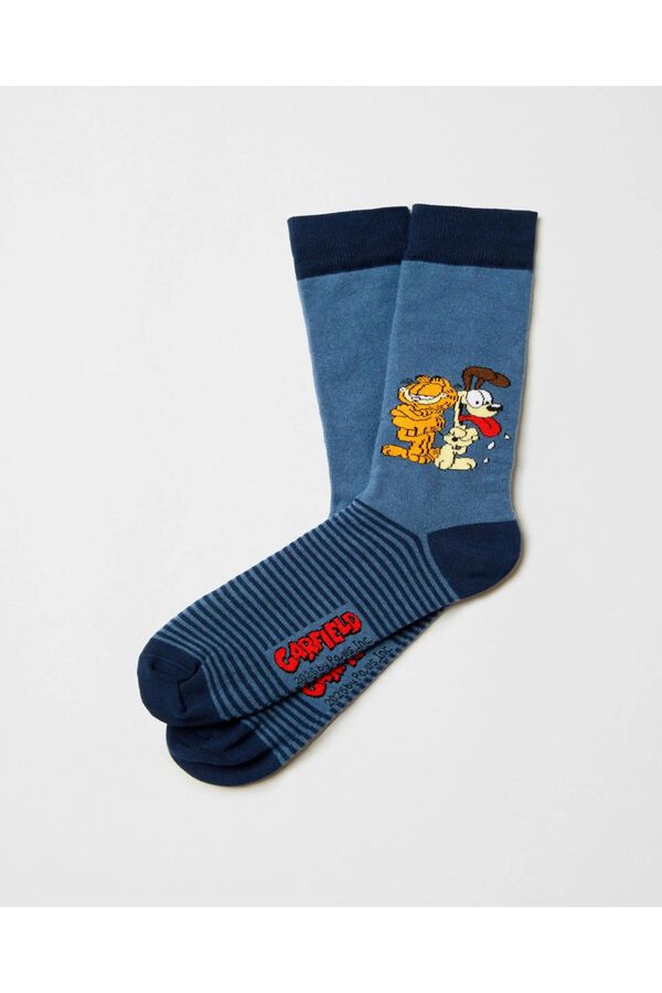 Besocks Meias altas BESOCKS de caf&eacute; azul
