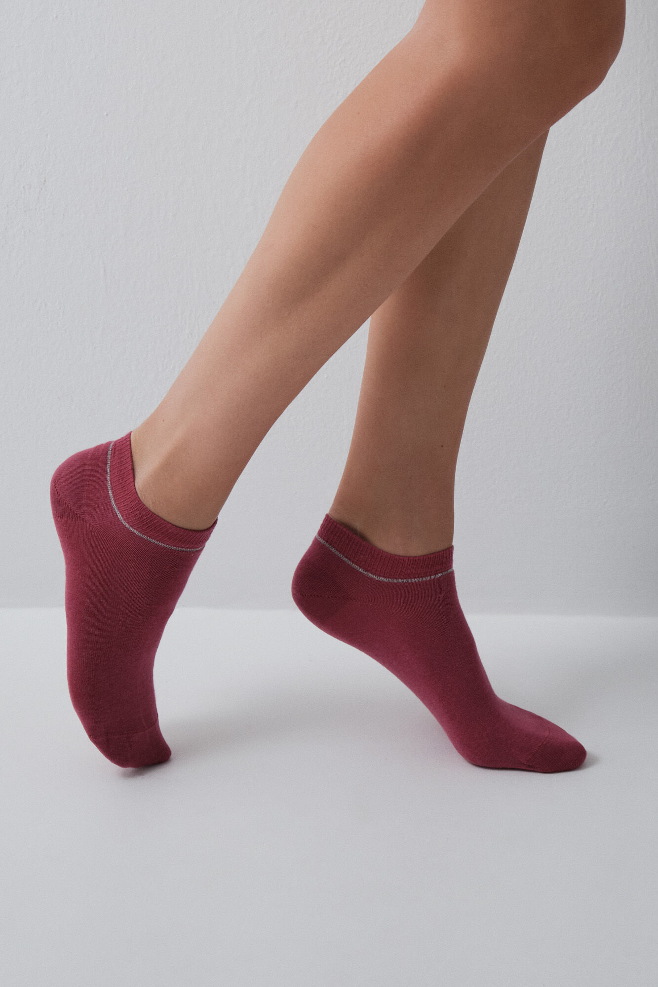 Women'secret Pack 5 meias curtas rosa lurex