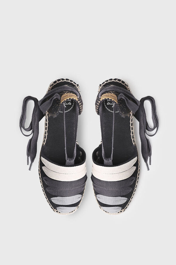 Toni Pons Alpargata de cordones - VIOLA-NE negro