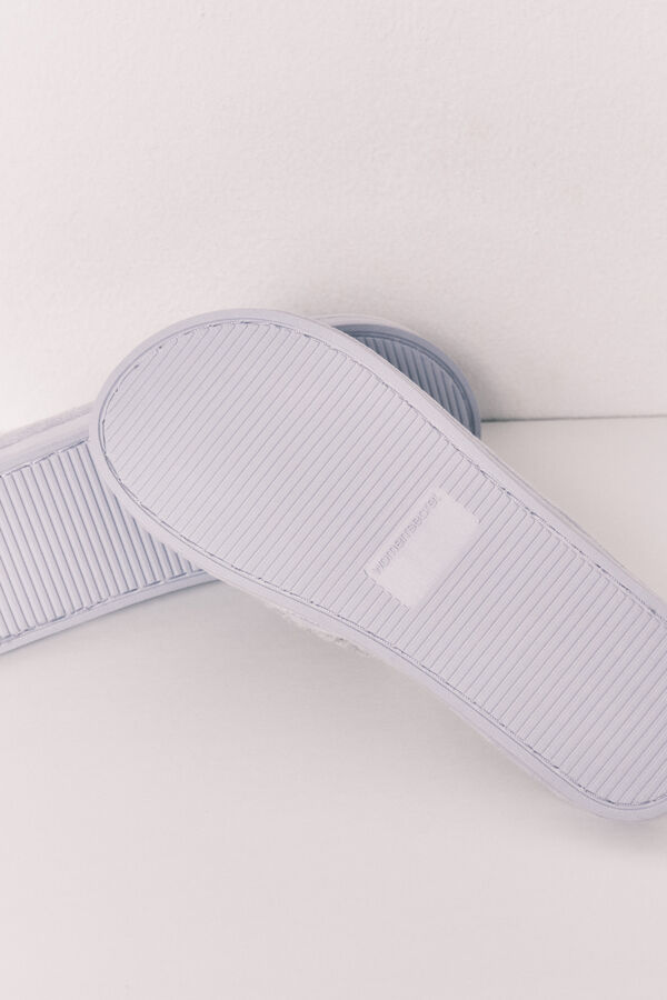 Women'secret Chinelos de quarto cinza e violeta verde