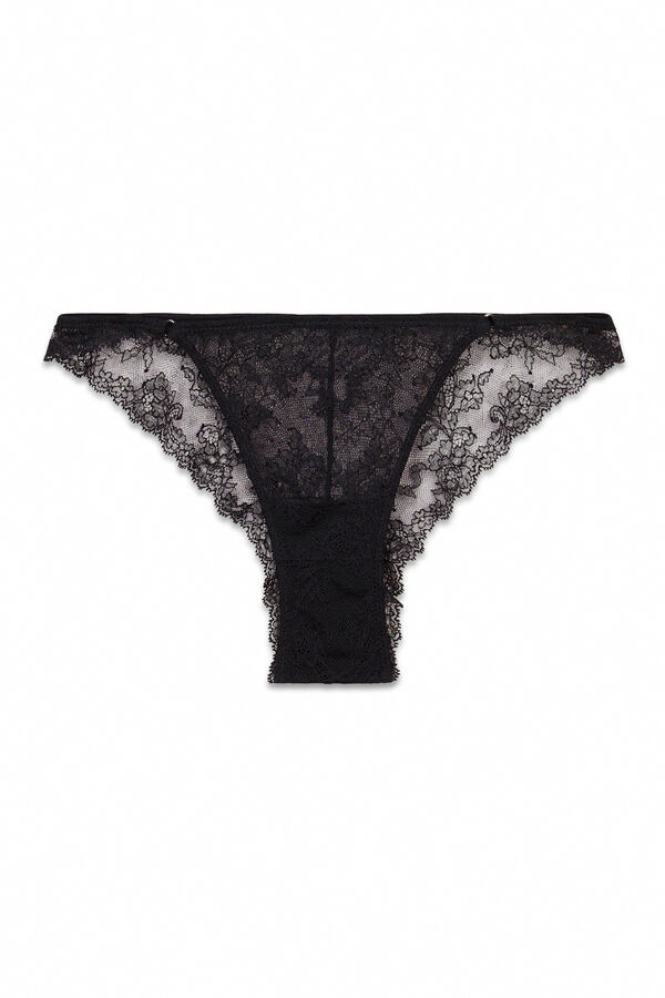 Women'secret Braga brasile&ntilde;a encaje negra negro