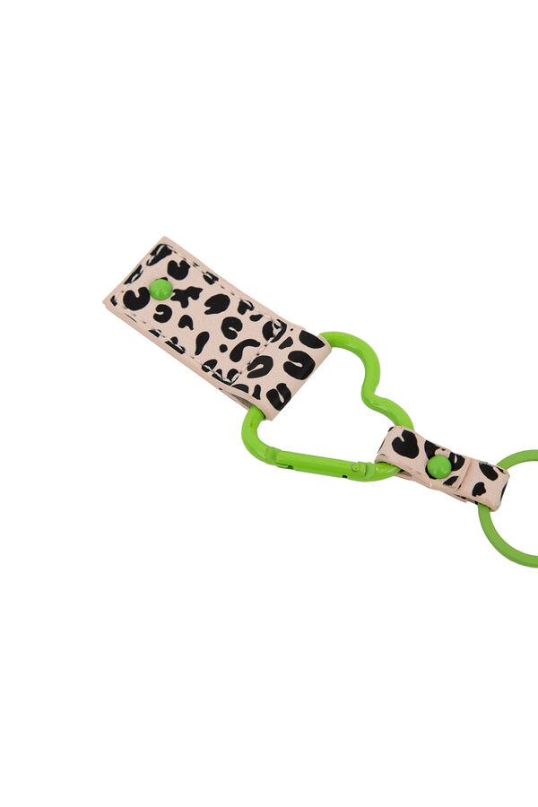 Mr. Wonderful Llavero con charms - Animal print topos estampado