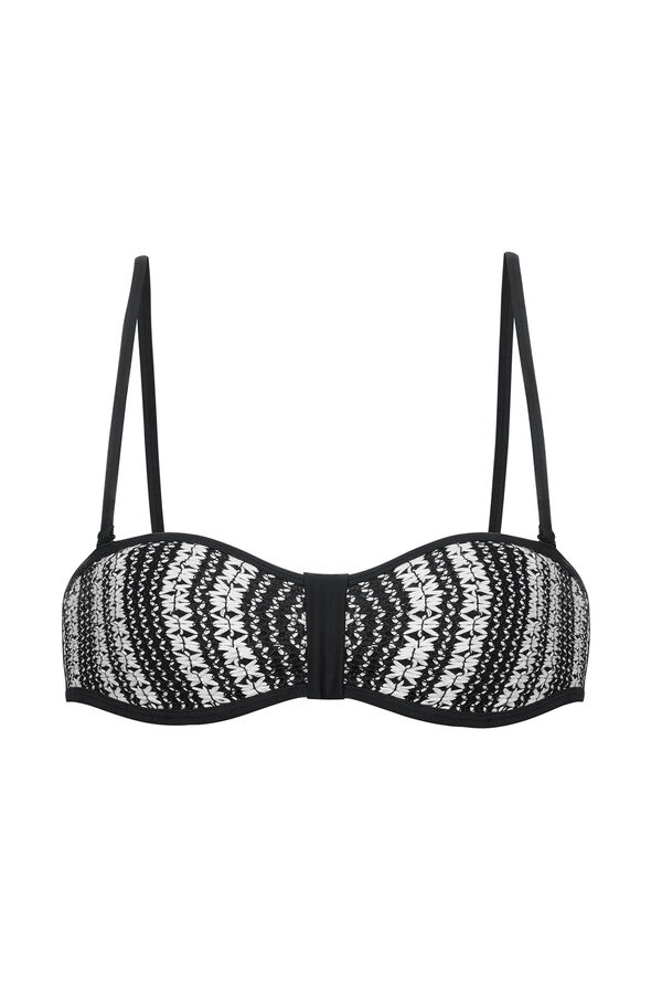 Dorina Top de biquíni cai crochet preto preto