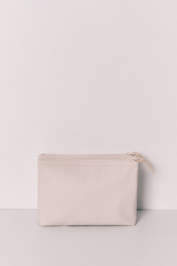 Women'secret N&eacute;cessaire m&eacute;dio com dupla carteira branco bege