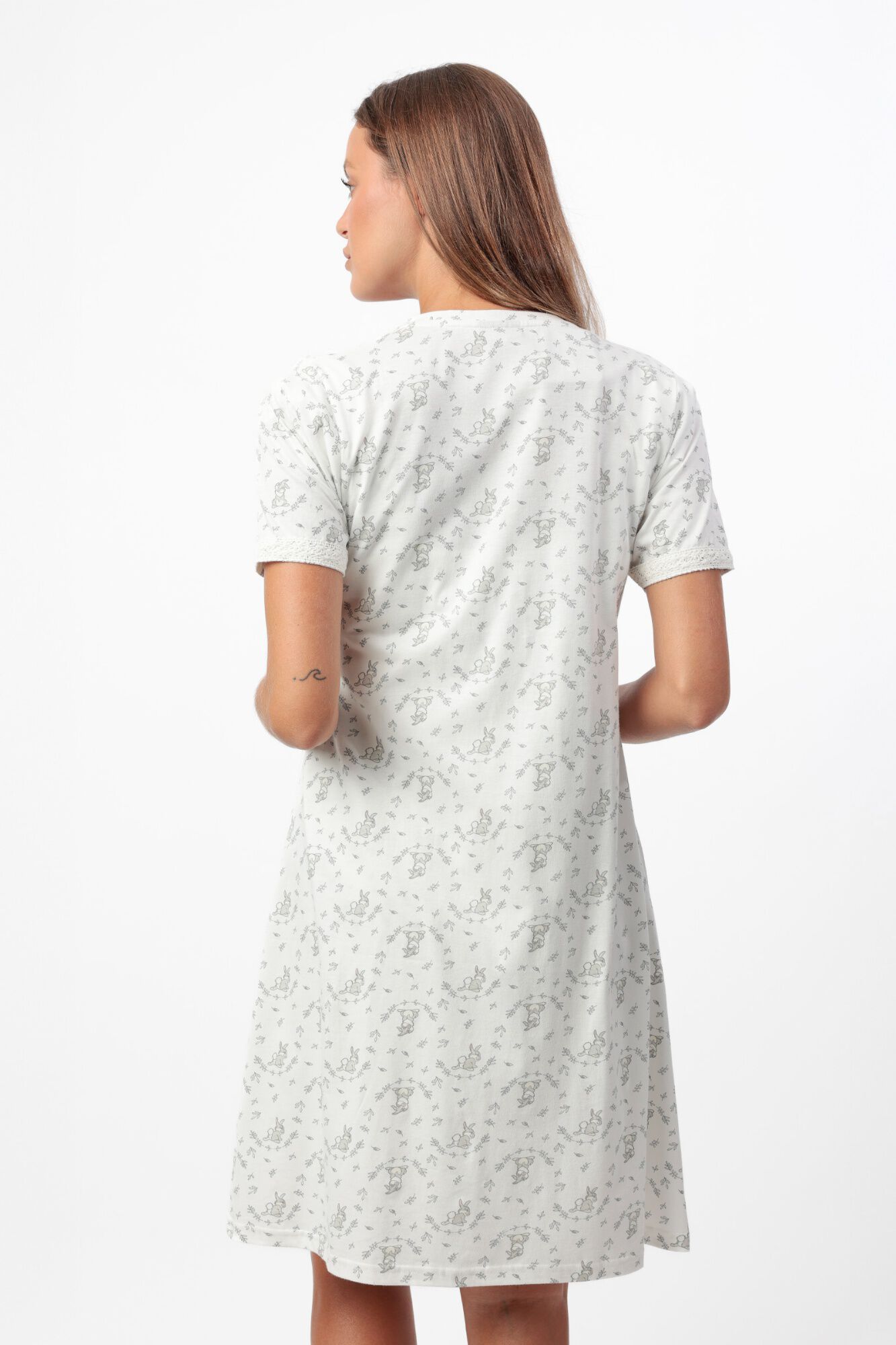Admas Robe curta maternity Bambi tambor