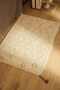 Calma House Tapete de algodão flamejado Mayo