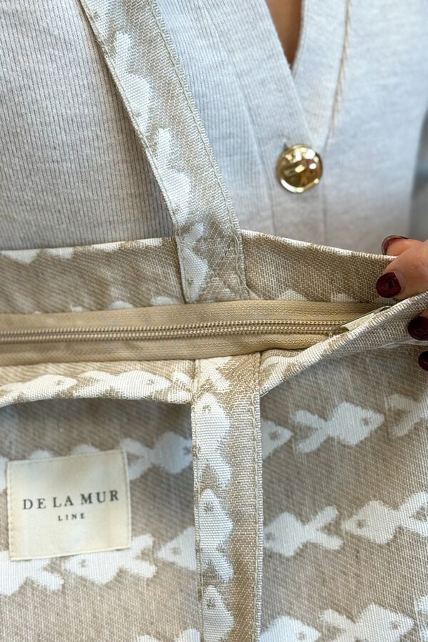 De La Mur Mala pequena com fecho-&eacute;clair Pesc cinzento