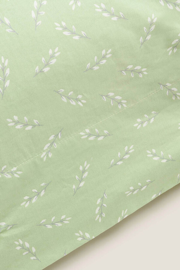 Womensecret 2-pack leaf print cotton Set of two pillowcase beige