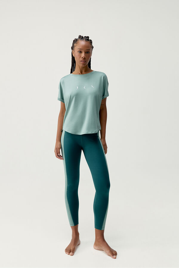 Born Living Yoga Camisa preta Azami bege