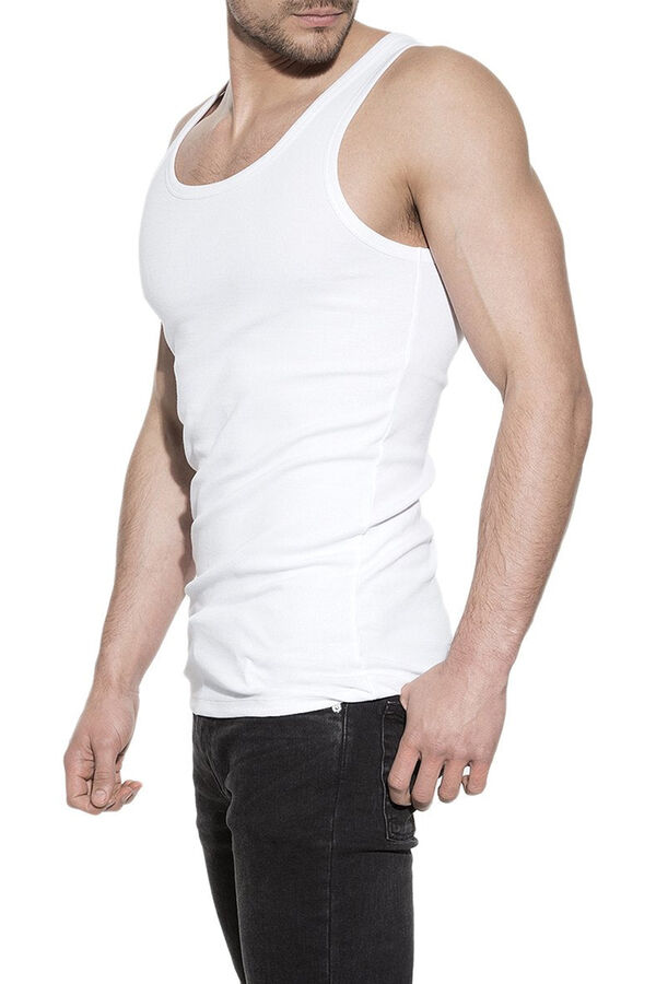 Bread & Boxers Pack 2 camisetas sin mangas de algodón orgánico blancas blanco