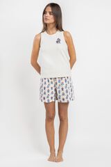 Admas Pijama curto sem mangas Paddington bege