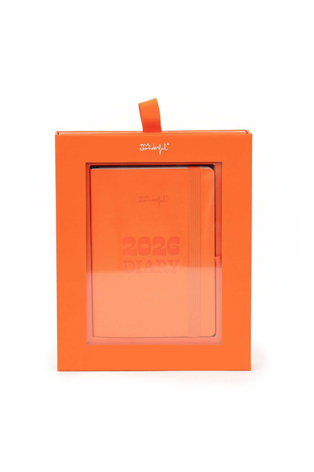 Mr. Wonderful Agenda Semanal Pequena de Bolso 2026 - Laranja