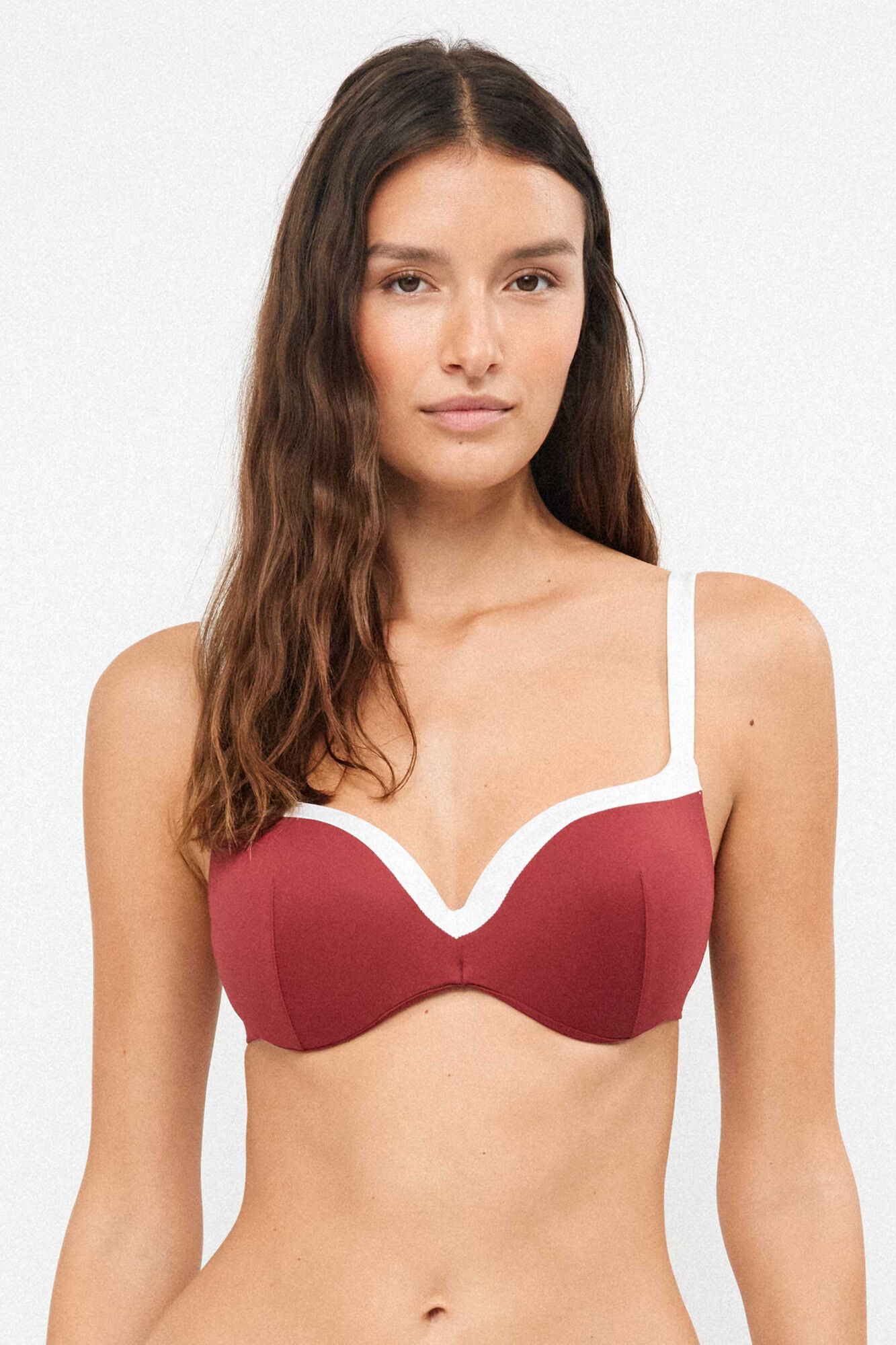Gisela Top bikini bicolor con aros integrados