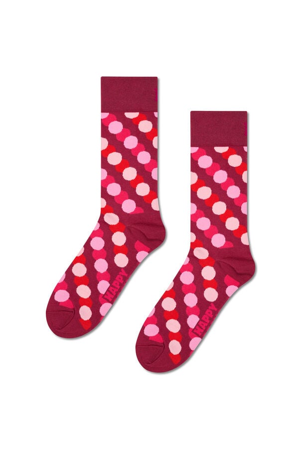 Happy Socks Meia de bolinhas sombreadas  castanho