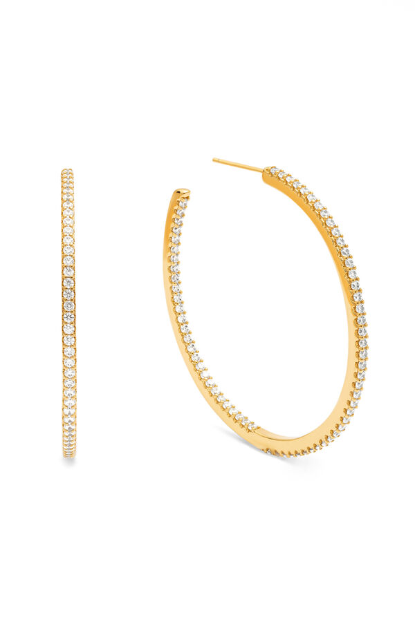 Singularu Pendientes Aro Scarlett L Ba&ntilde;o Oro amarillo