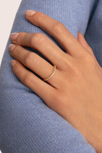 Singularu Scarlett Fine Ring White Gold Plated - 10