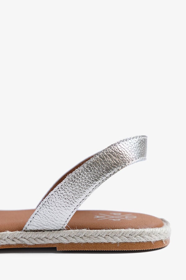 Popa Juncal Fringe flat sandal printed