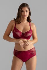 Dorina Cueca de Cintura Alta vermelho