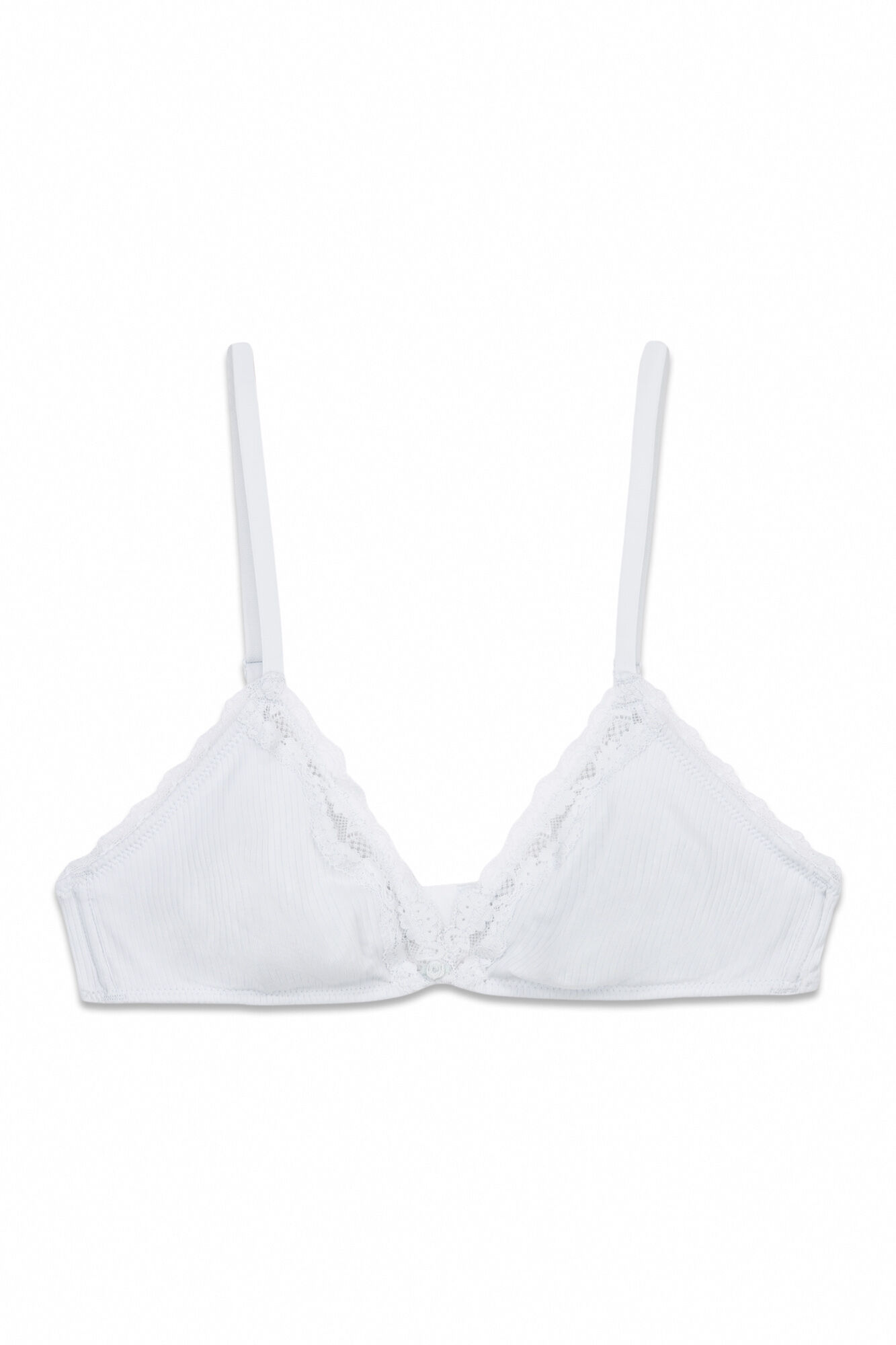 Women'secret Sujetador triangular algod&oacute;n azul NATURAL