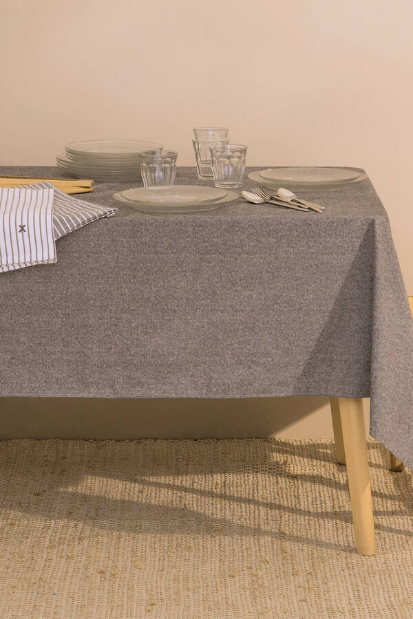 Womensecret Chambray stain-resistant tablecloth black