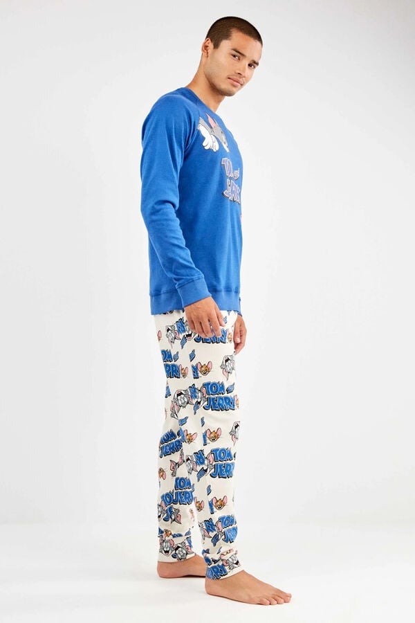 Gisela Conjunto de pijama malha Tom & Jerry azul