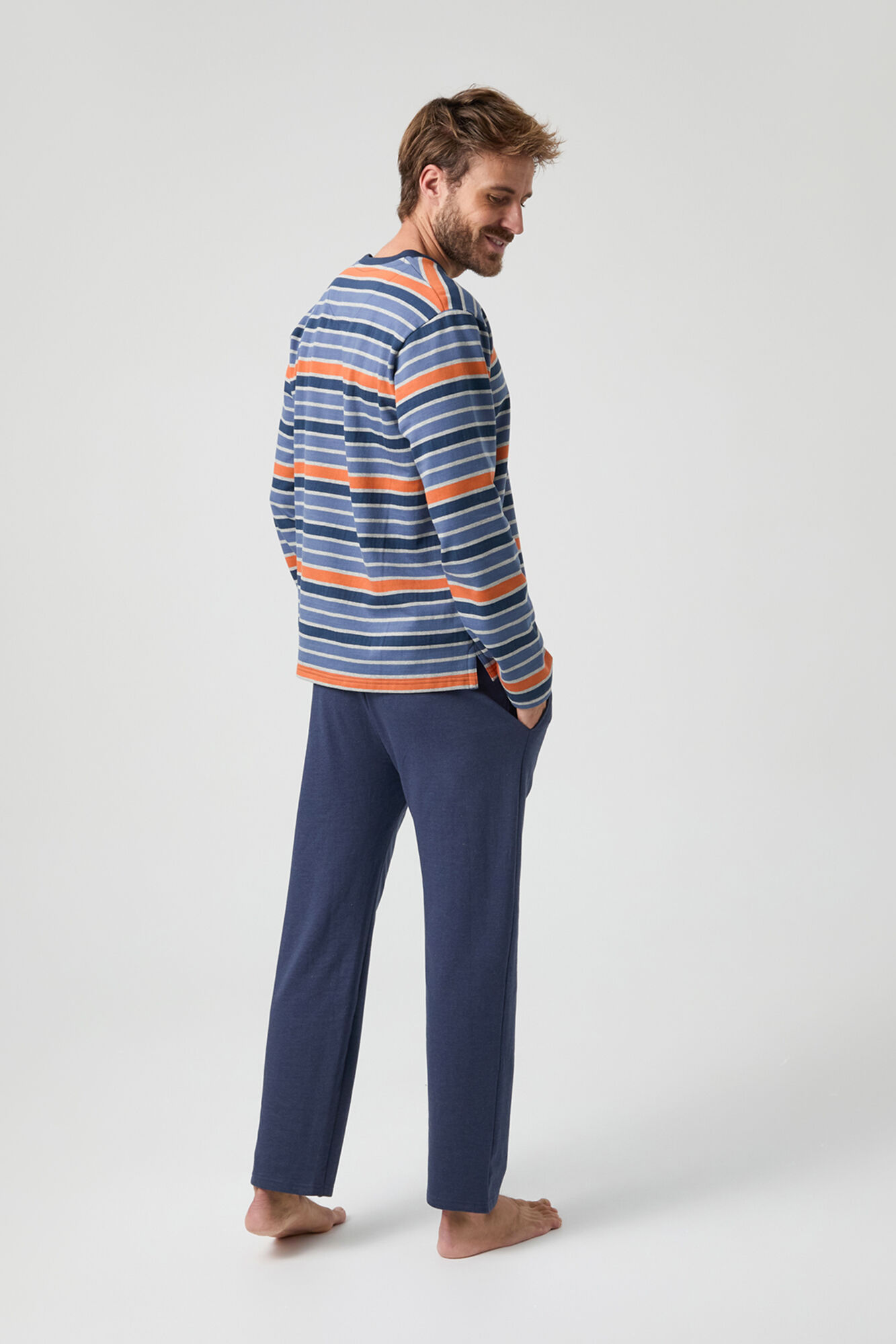 Kiff-Kiff Pijama de malha riscas multicolorida Kiff Kiff