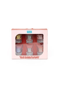Mr. Wonderful Conjunto de 6 copos de shot para brindes infinitos