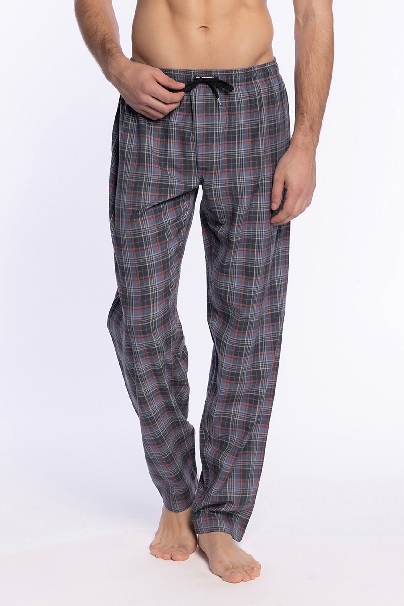 Punto Blanco Cal&ccedil;a de pijama longa de tecido Basix