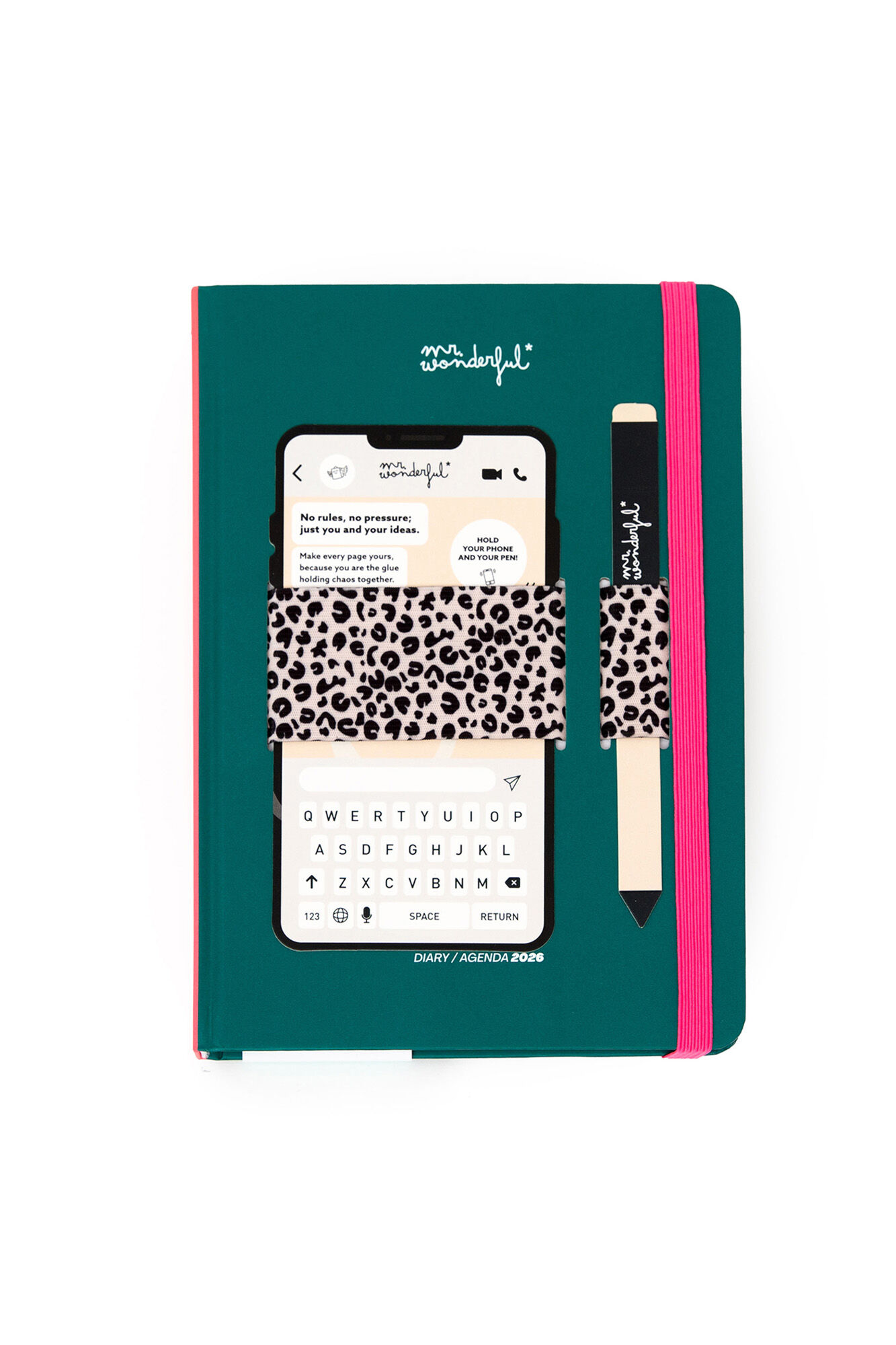 Mr. Wonderful Agenda Semanal B&aacute;sica 2026 com Suporte para Celular - My New Era