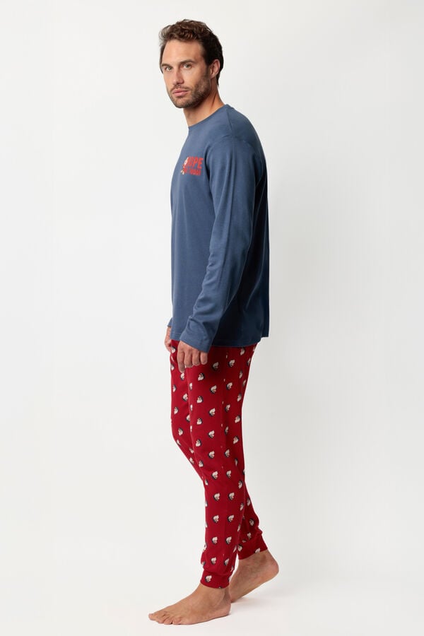 Admas Hoje não, rabugento, um pijama azul