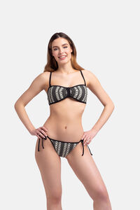 Dorina Cueca de biquíni preta clássica de crochet