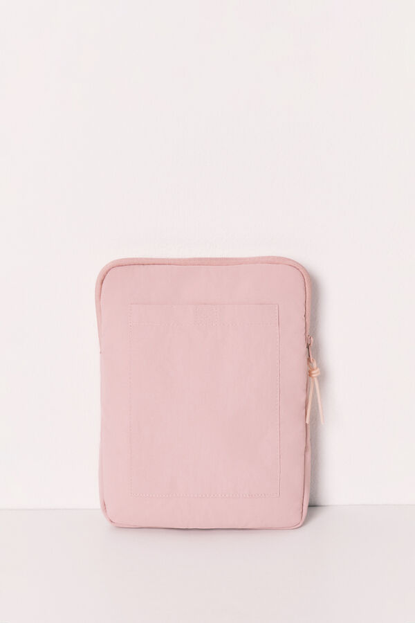 Women'secret Capa tablet acolchoada com logo rosa rosa